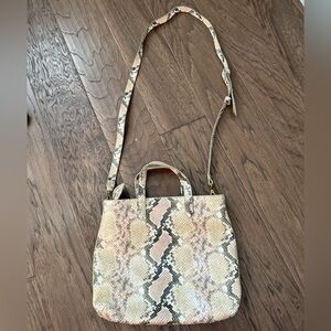 Madewell Snakeskin Crossbody Purse